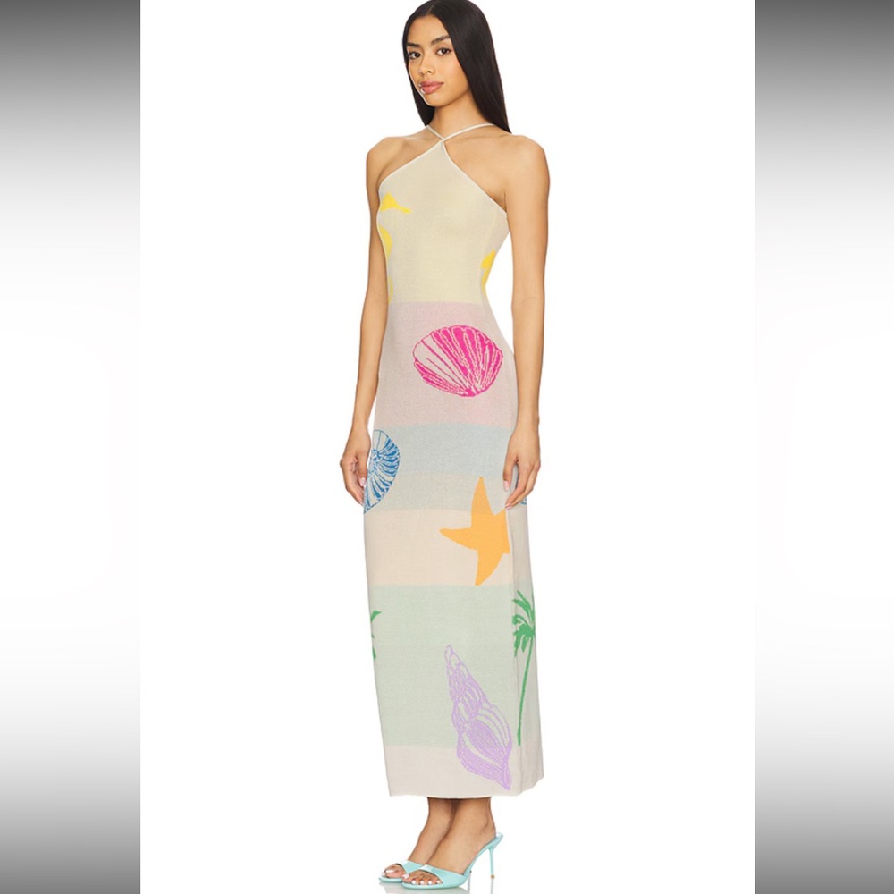 Capittana Barbara seashell print cover up Dress M/L